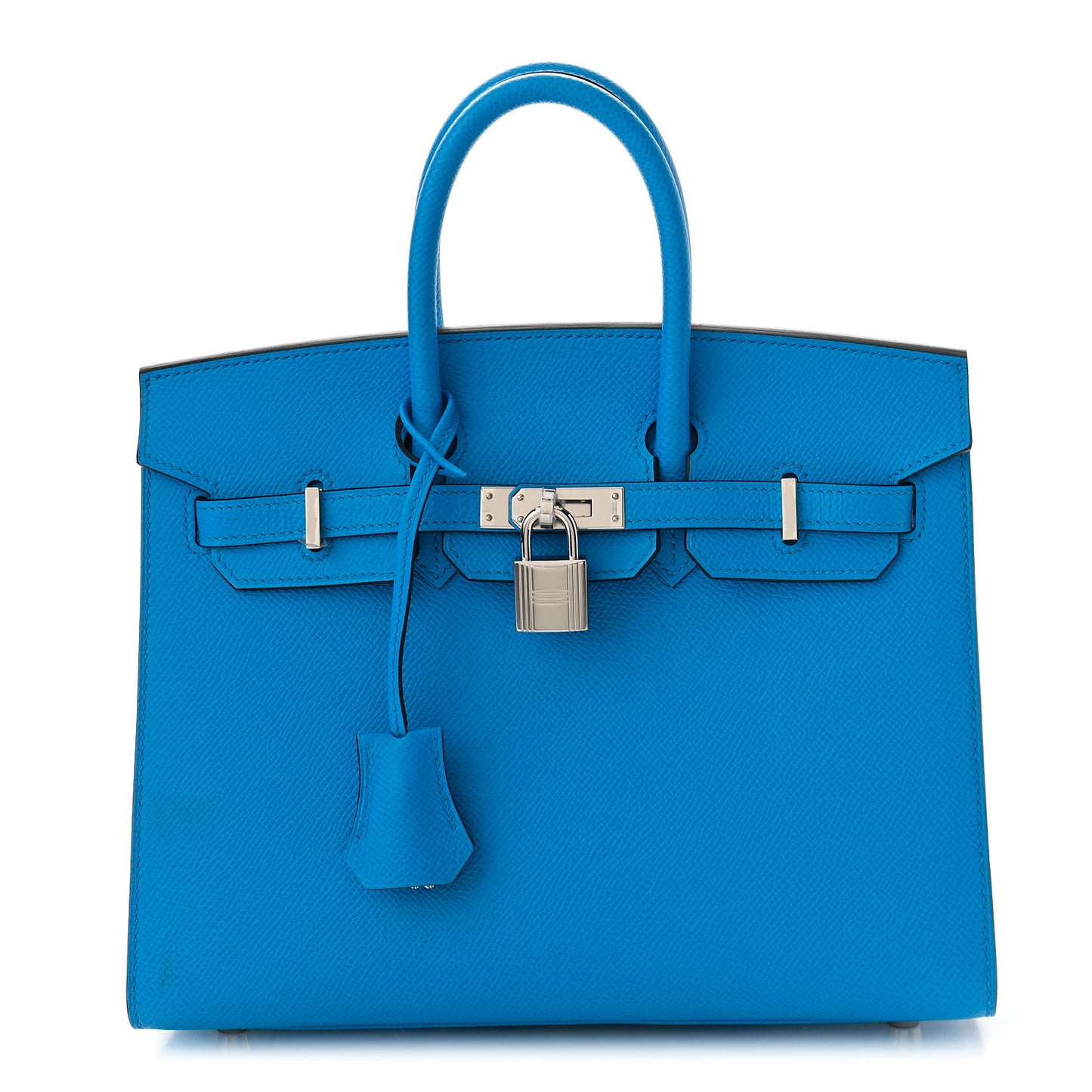 Epsom Birkin Sellier 25 Bleu Frida