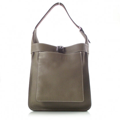 Hermes Taurillon Clemence Marwari PM Taupe 1 of 10