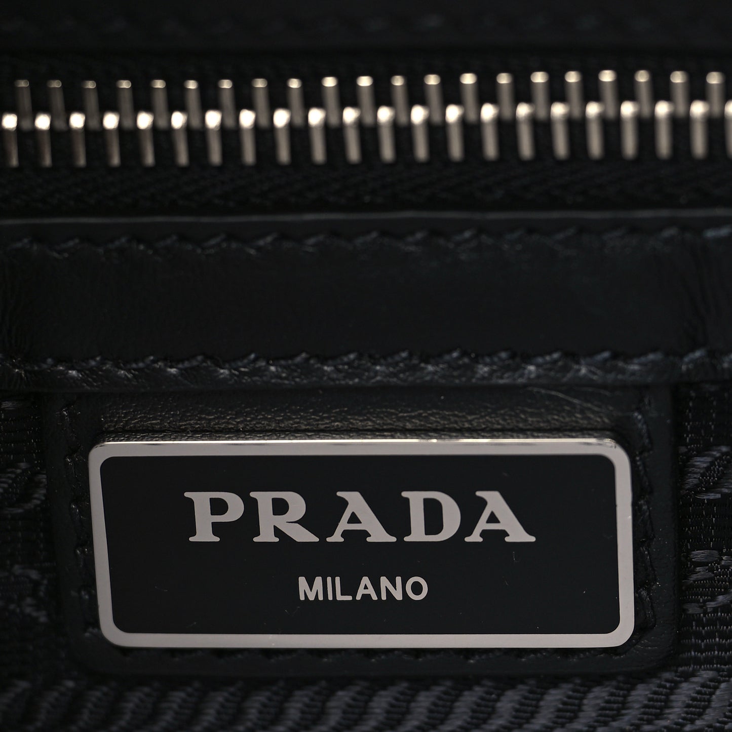 Saffiano Travel Medium Brique Crossbody Bag Black