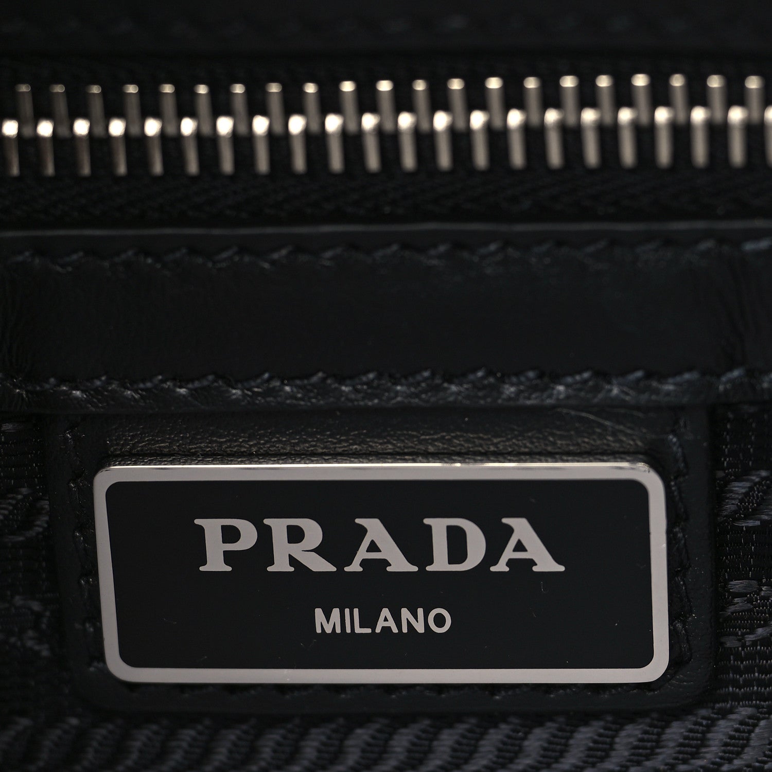 Prada Saffiano Travel Medium Brique Crossbody Bag Black 7 of 9