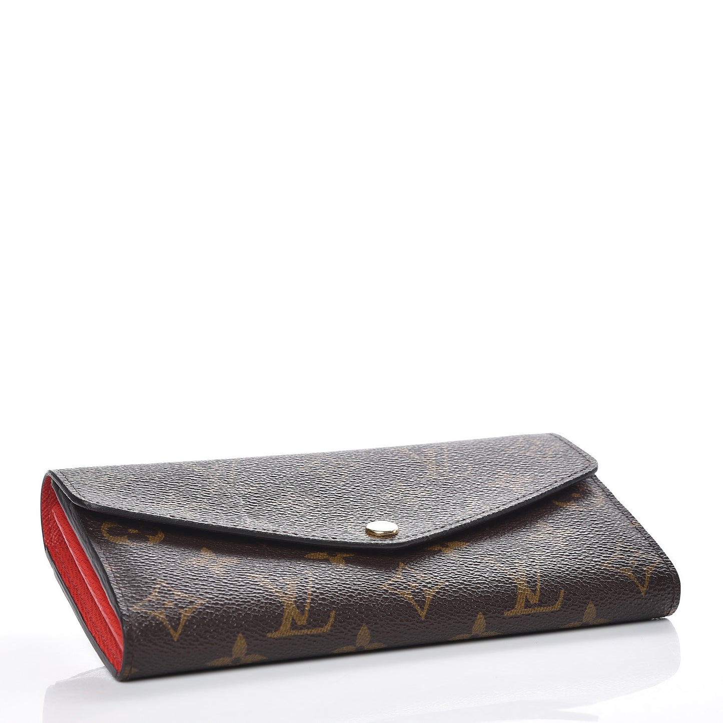 Monogram Sarah Wallet NM Coquelicot