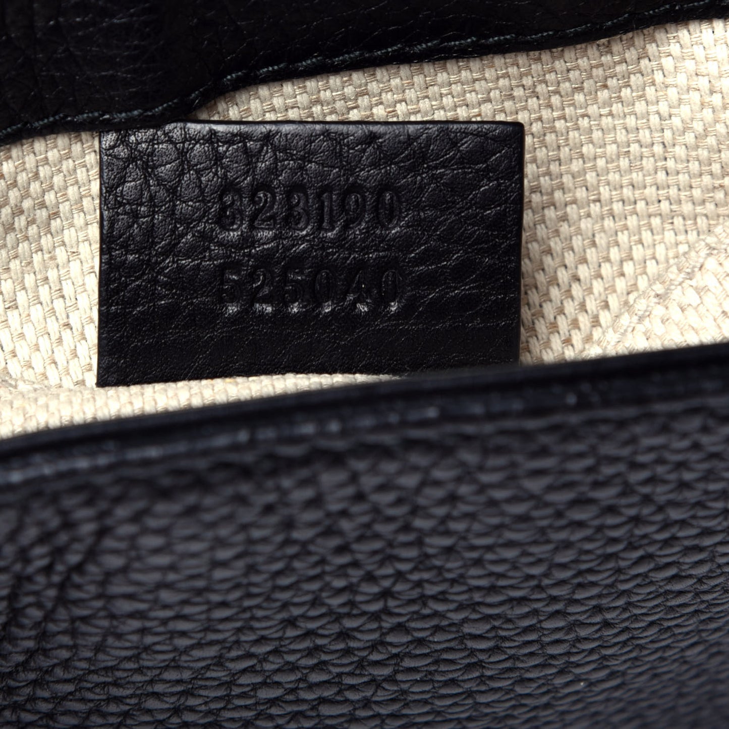 Pebbled Calfskin Small Soho Flap Crossbody Black