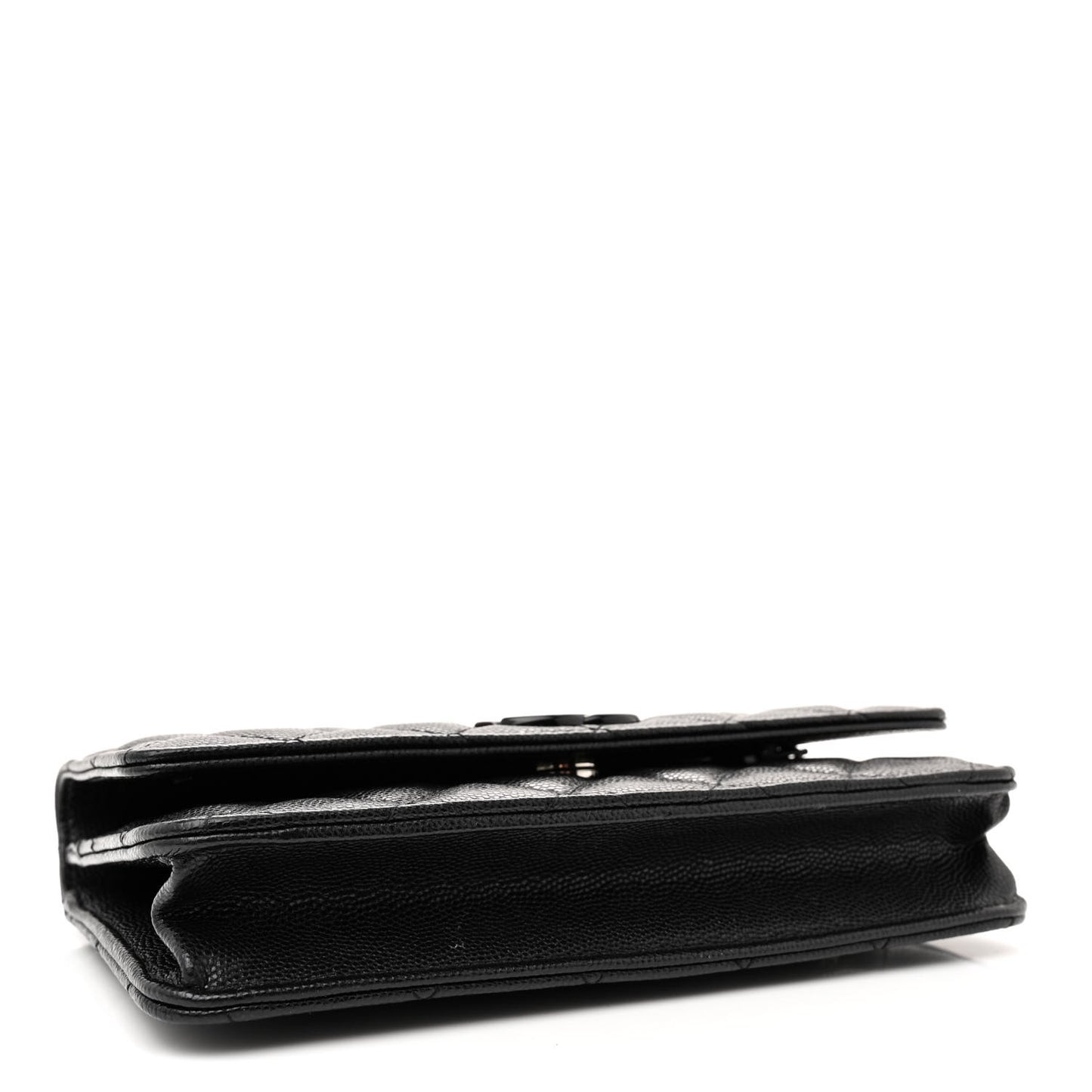 Caviar Quilted My Everything Wallet On Chain WOC Black