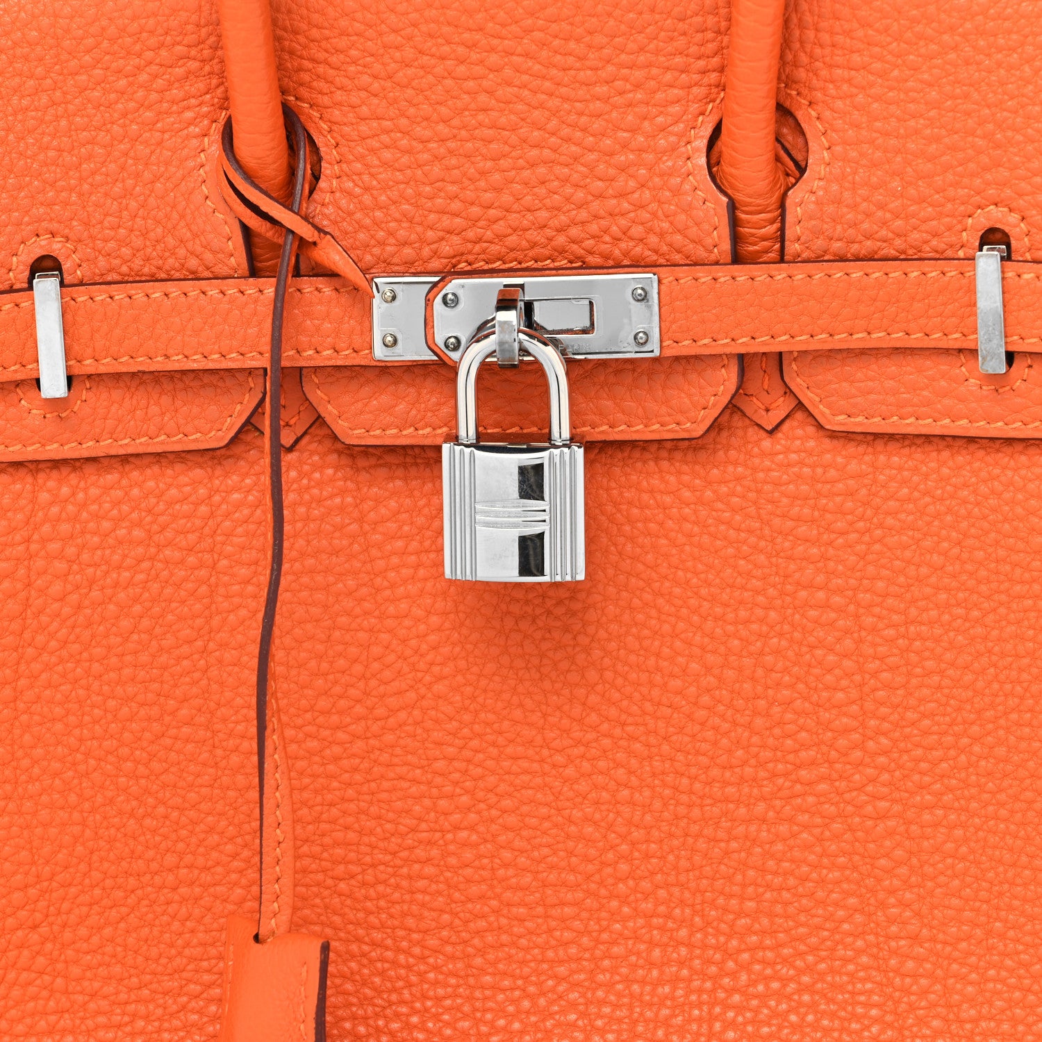 Hermes Togo Birkin 25 Orange 8 of 13