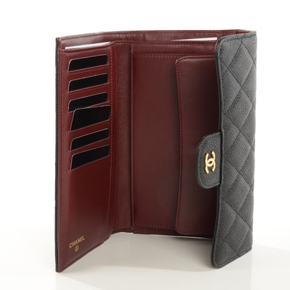 Chanel Caviar Quilted Large Flap Wallet Black 6 of 9