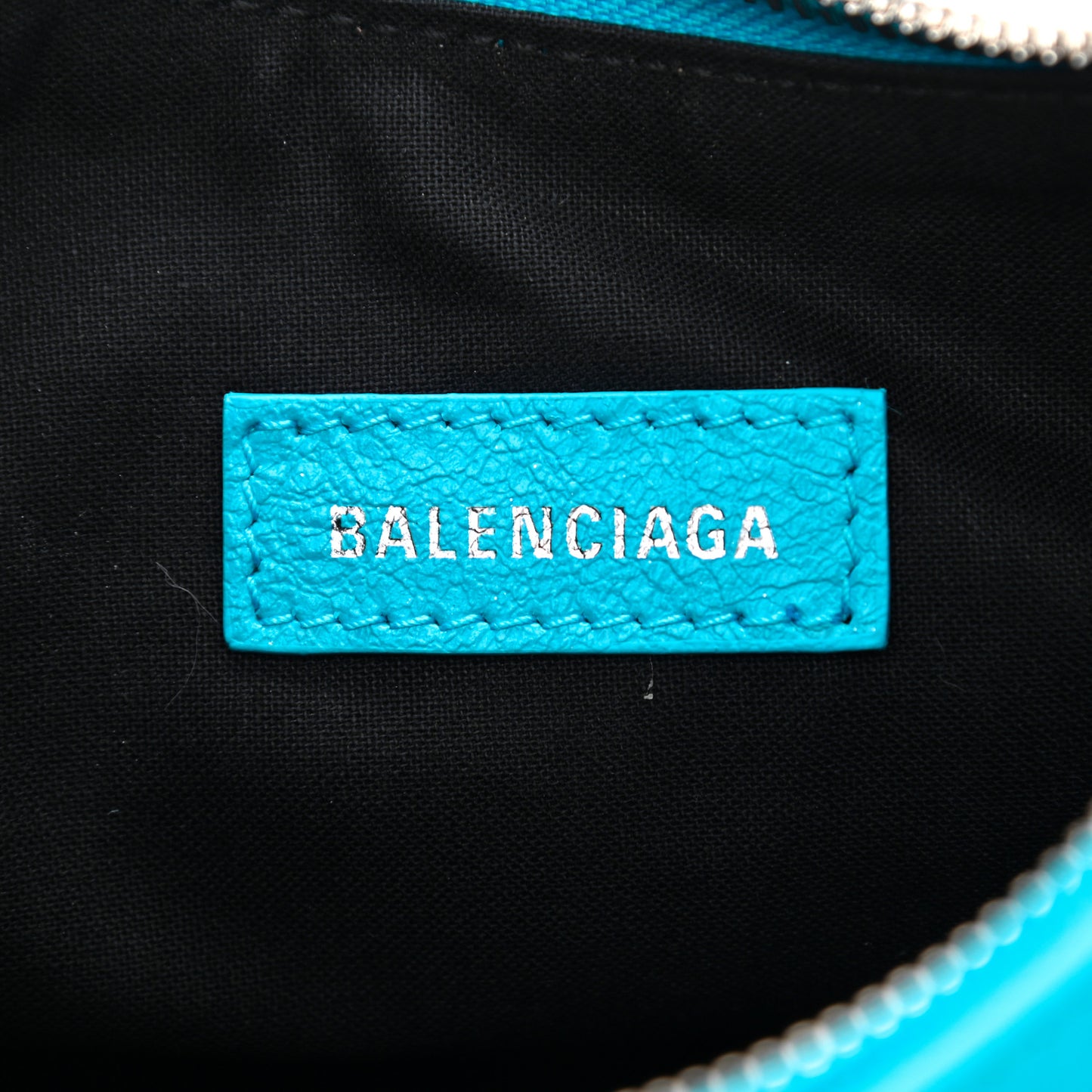 Agneau Arena Le Cagole Shoulder Bag XS Cyan
