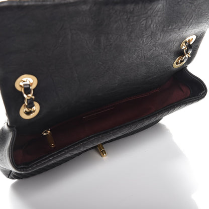 Chanel Calfskin Chevron Quilted Medium Surpique Flap Black 6 of 8