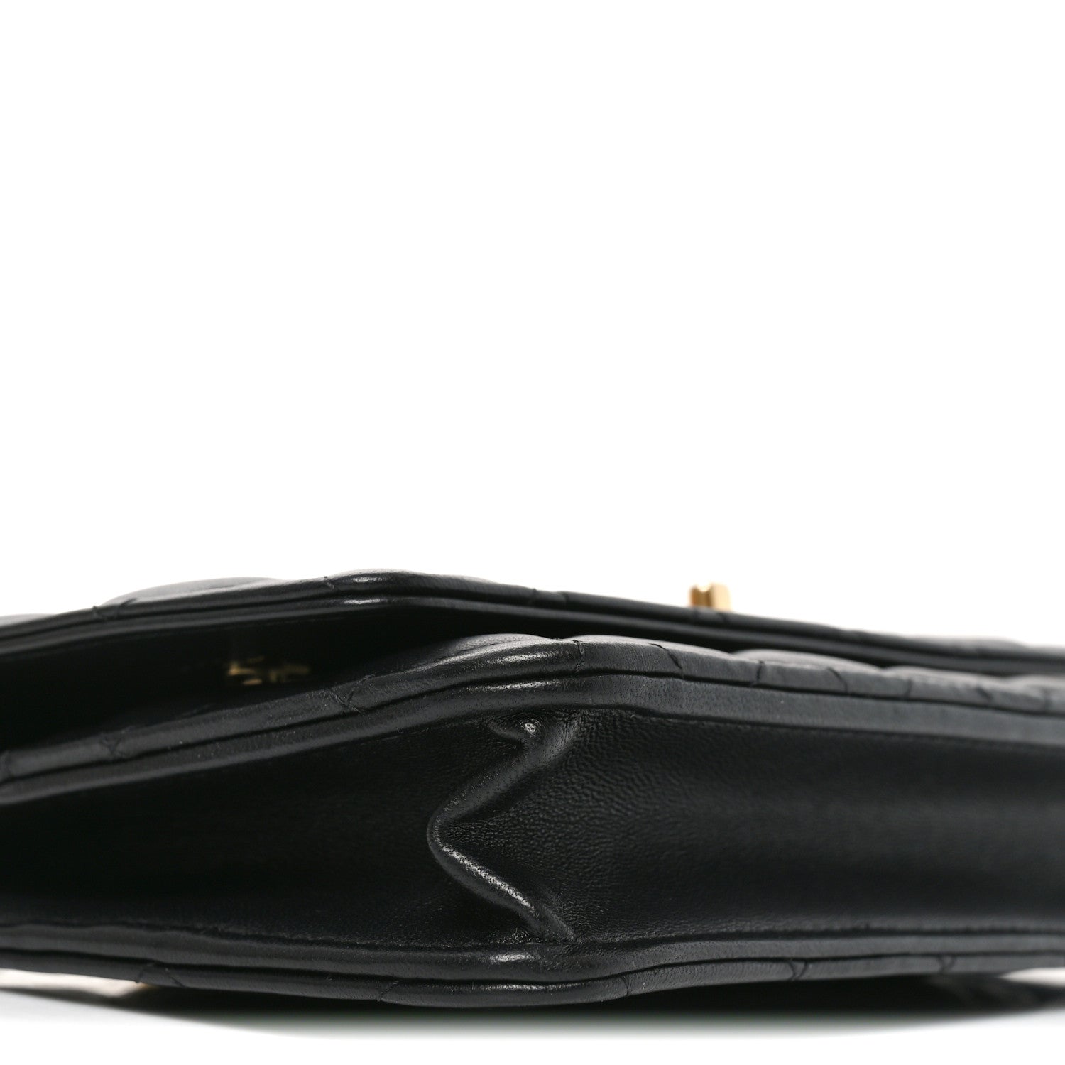 Chanel Lambskin Quilted Sweet Camellia Wallet on Chain WOC Black 10 of 12