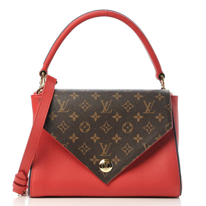 Louis Vuitton Grained Calfskin Monogram Double V Rubis 4 of 9
