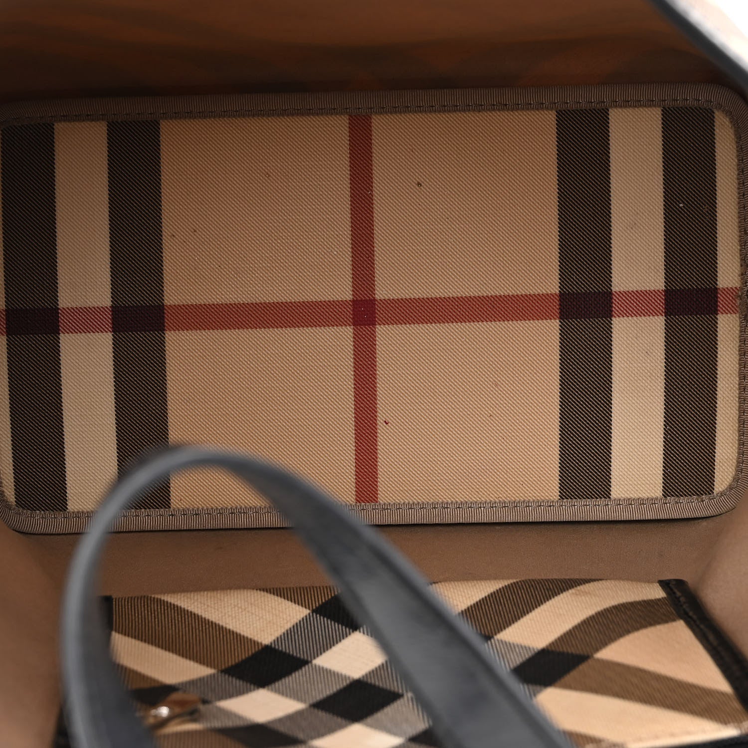 Burberry Nova Check Tote Black 4 of 11