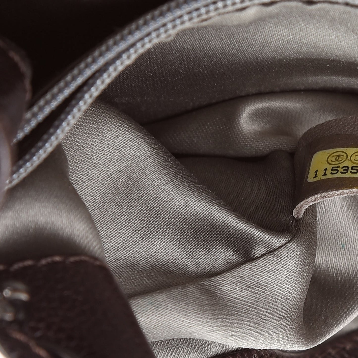 Glazed Caviar Pocket In The City Tote Brown