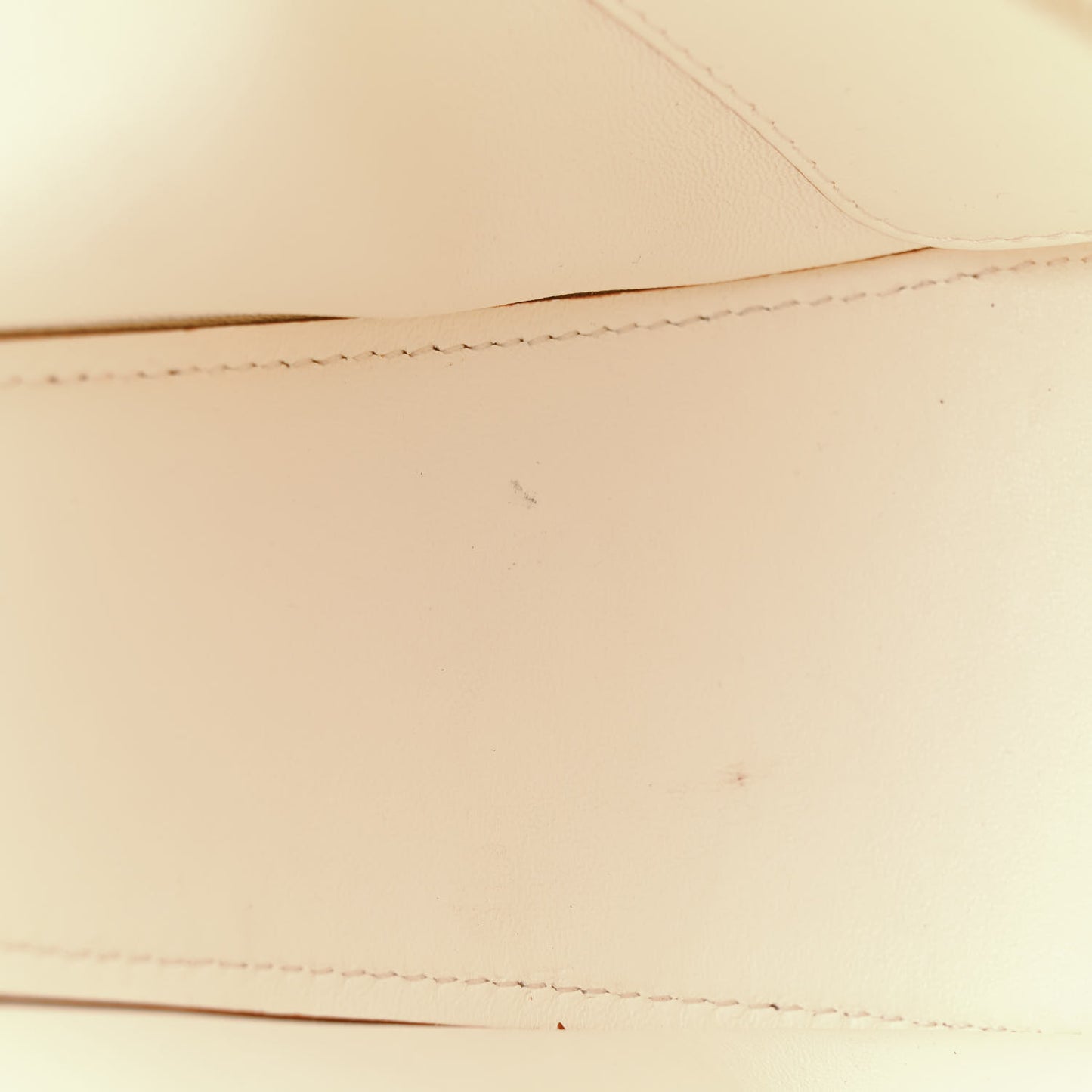 Nappa Mini Vlogo Moon Hobo Bag Ivory