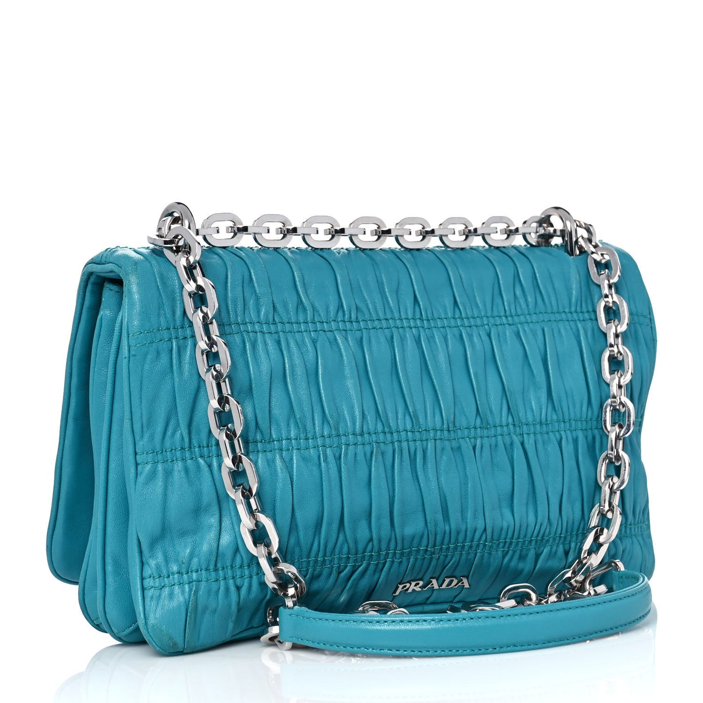 Nappa Gaufre Compartment Chain Flap Crossboy