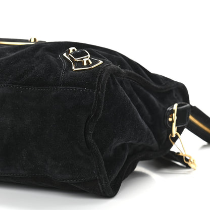 Balenciaga Baby Daim Gold Metallic Edge Hardware City Black 9 of 9