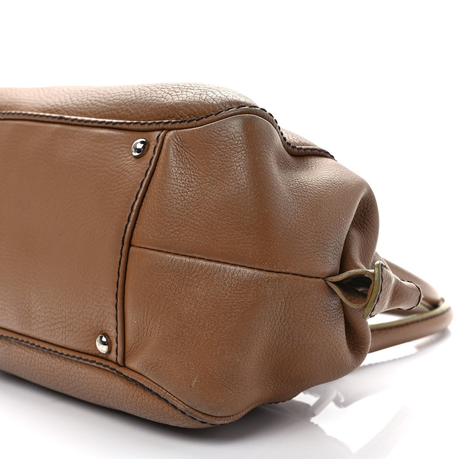 Chanel Calfskin Small Tassel Bowler Light Brown 8 of 13
