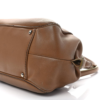Chanel Calfskin Small Tassel Bowler Light Brown 8 of 13