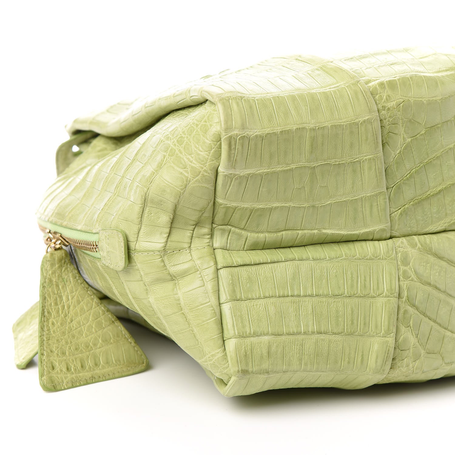 Nancy Gonzalez Crocodile Tote Lime 8 of 9