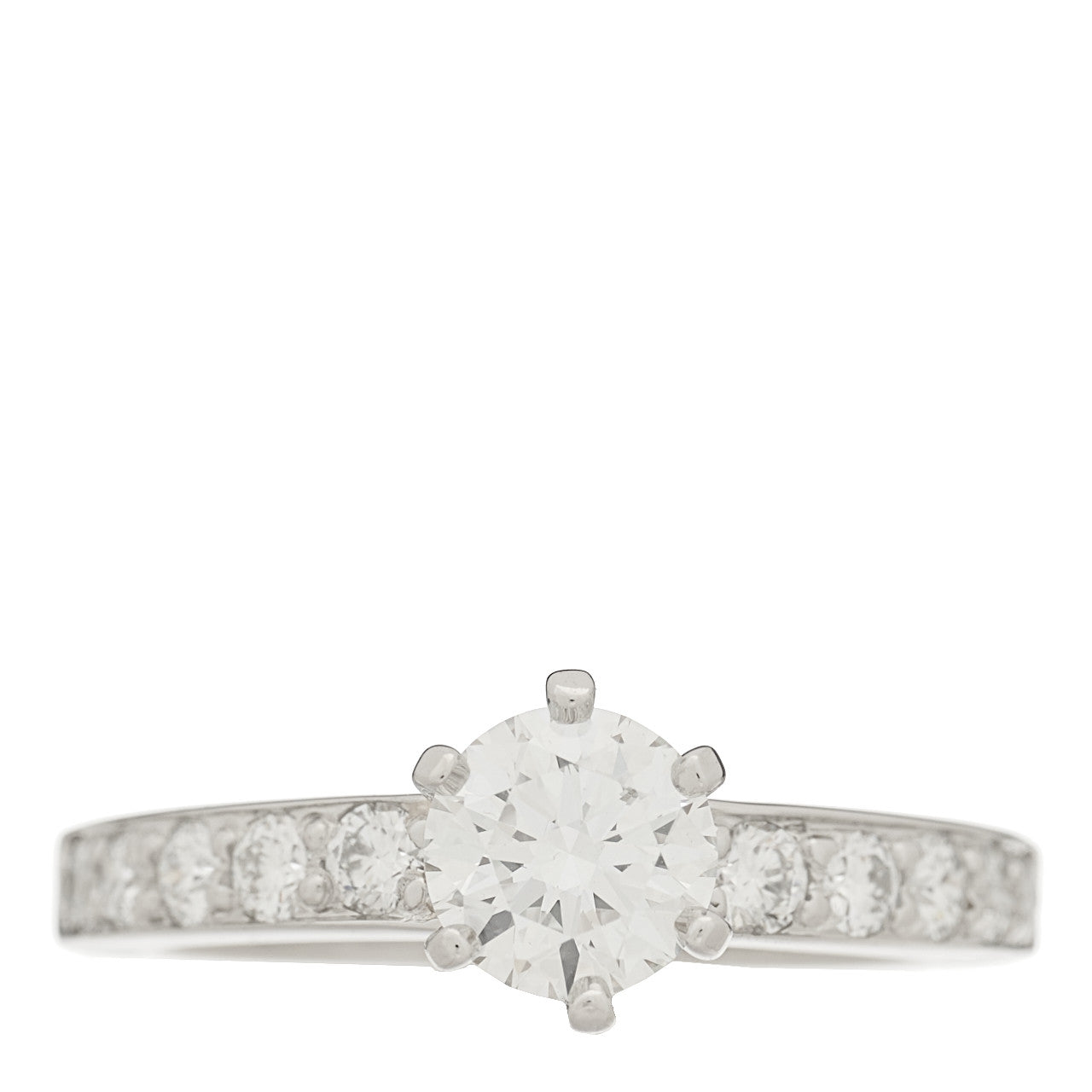 Tiffany Platinum Diamond .57ct Engagement Ring 46 3.75 1 of 6
