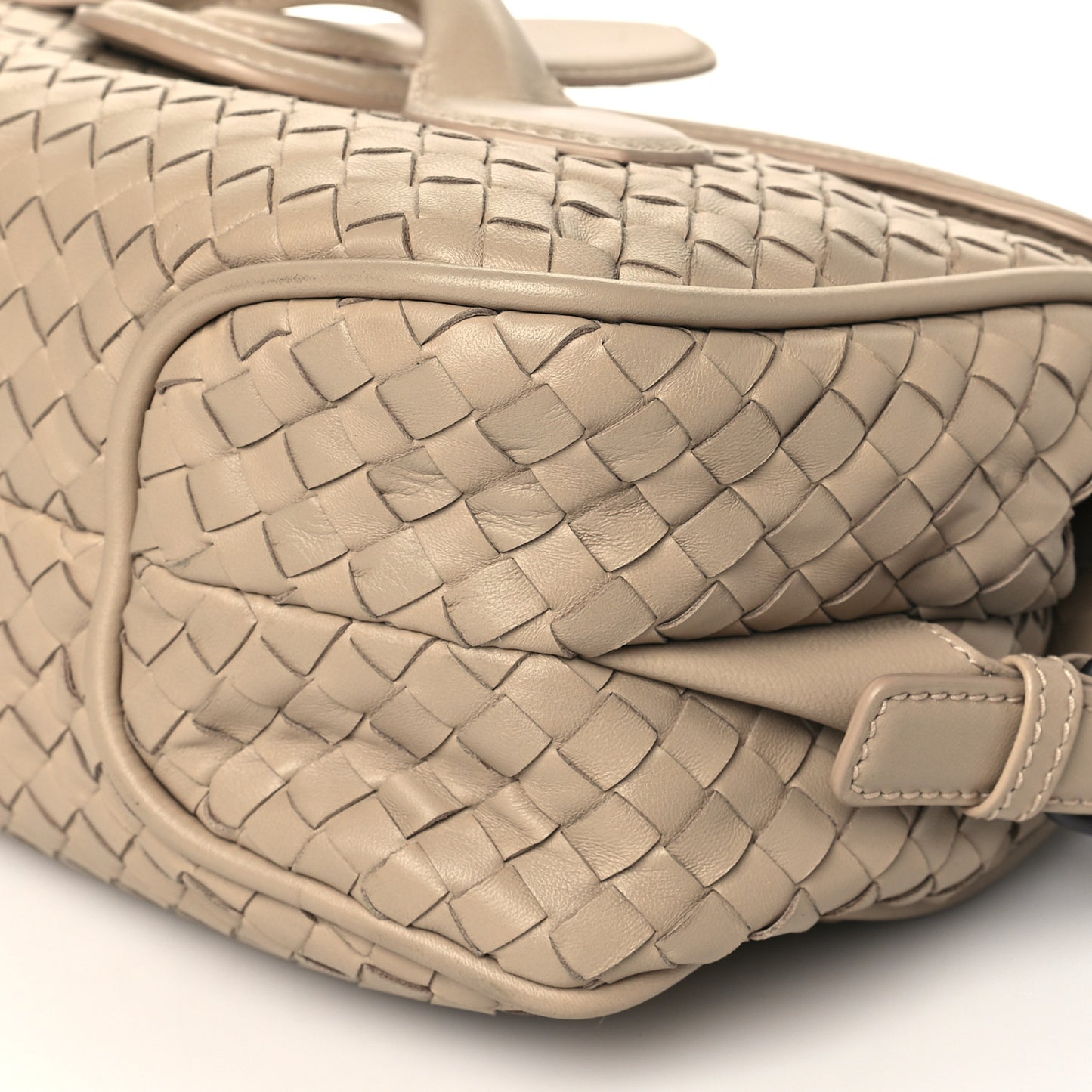 Nappa Intrecciato Rialto Shoulder Bag Nude