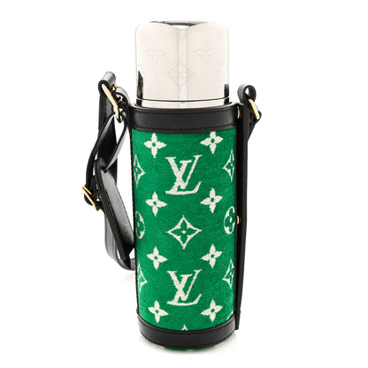 Louis Vuitton Jacquard Velvet Monogram Flask Holder Vert 3 of 9