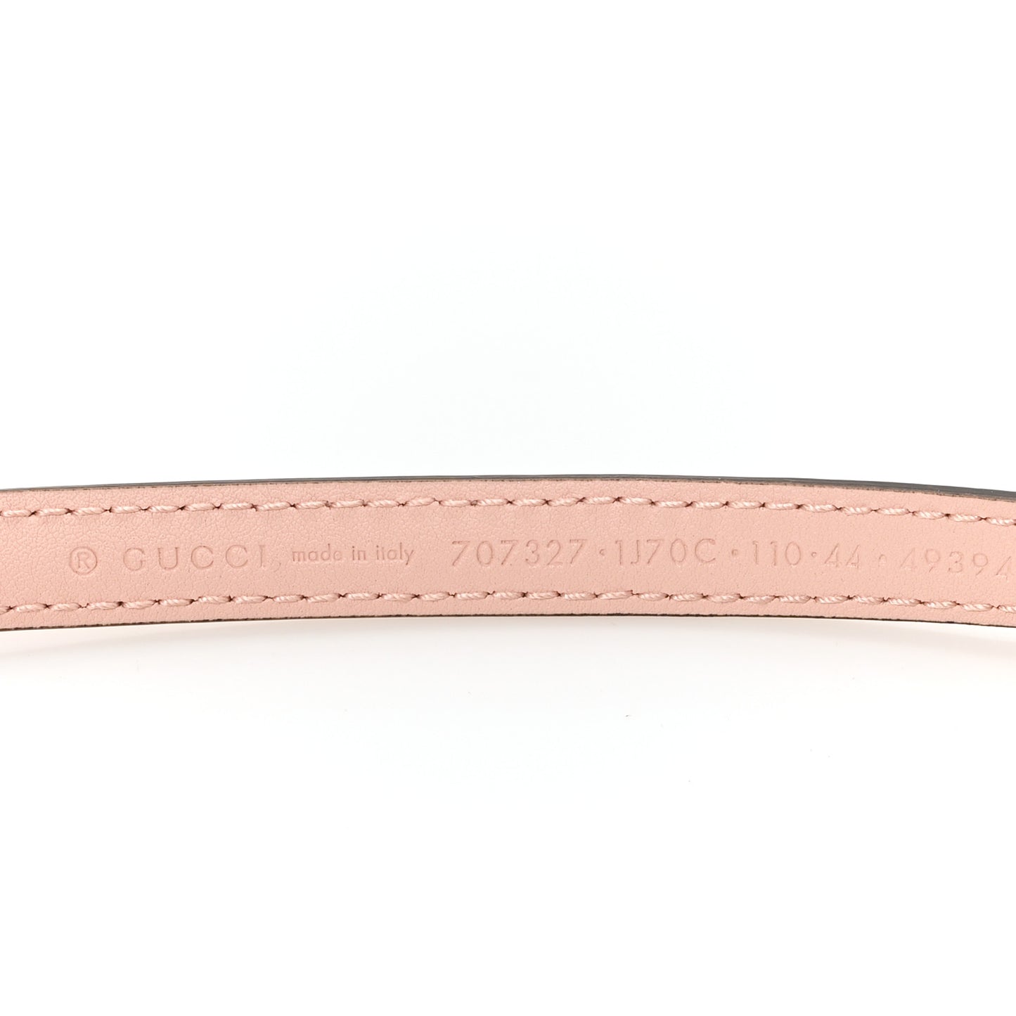 Patent Double G Thin Belt 110 44 Powder Pink