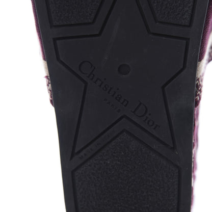 Christian Dior Oblique D-Way Platform Sandal 37 Deep Amaranth 9 of 10