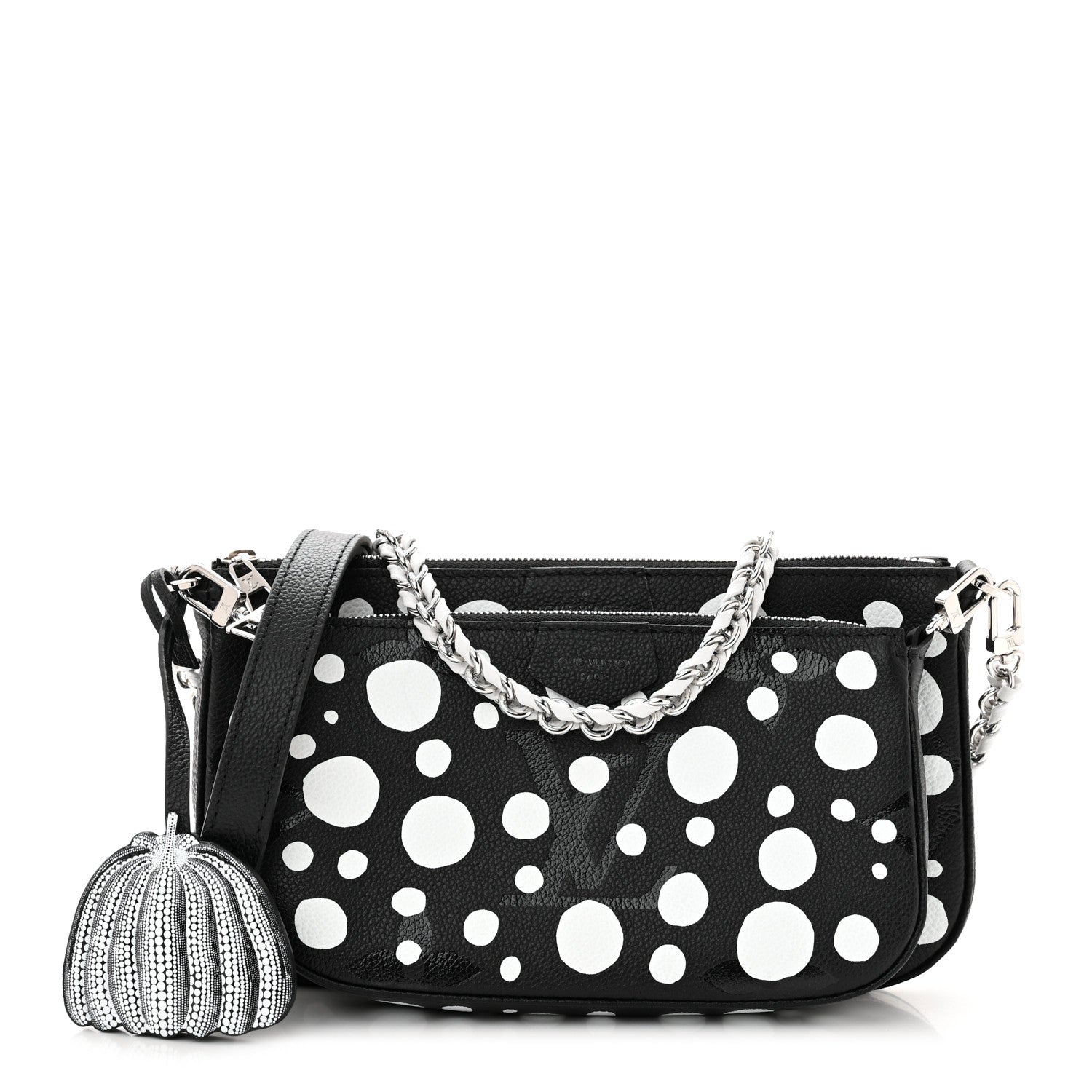 Louis Vuitton LV X YK Empreinte Multi Pochette Accessories Black White 1 of 10