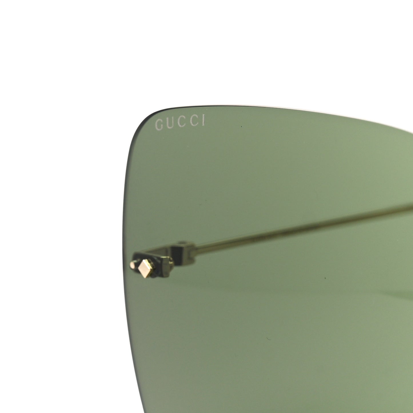 Acetate Detachable Charm Square Frame Sunglasses GG1147S Green