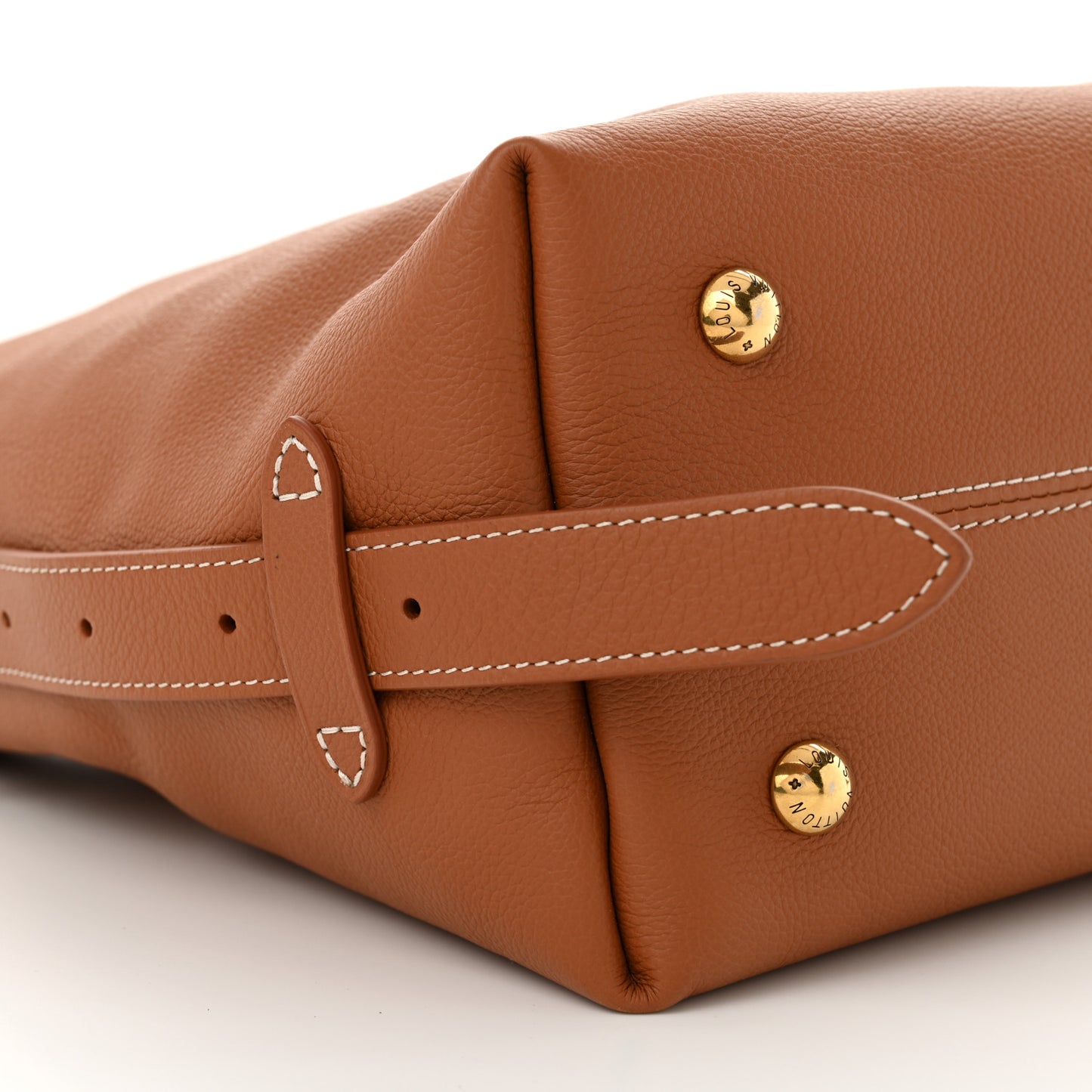 Grained Calfskin Low Key Hobo PM Cognac