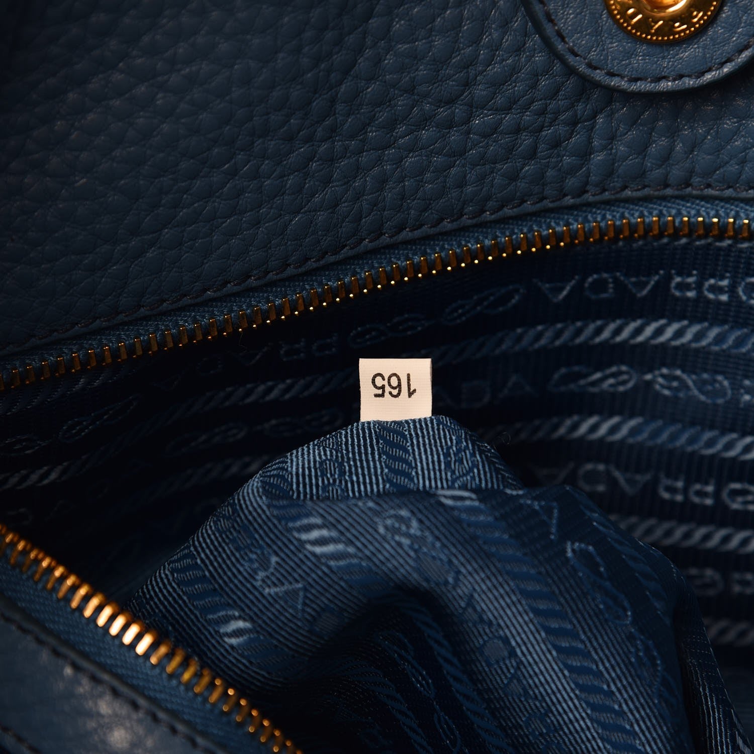 Prada Vitello Daino Tote Cobalto 8 of 8