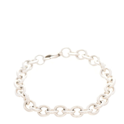 Tiffany Sterling Silver Round Chain Link Bracelet 1 of 5