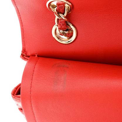 Chanel Snakeskin Medium Double Flap Red 15 of 17