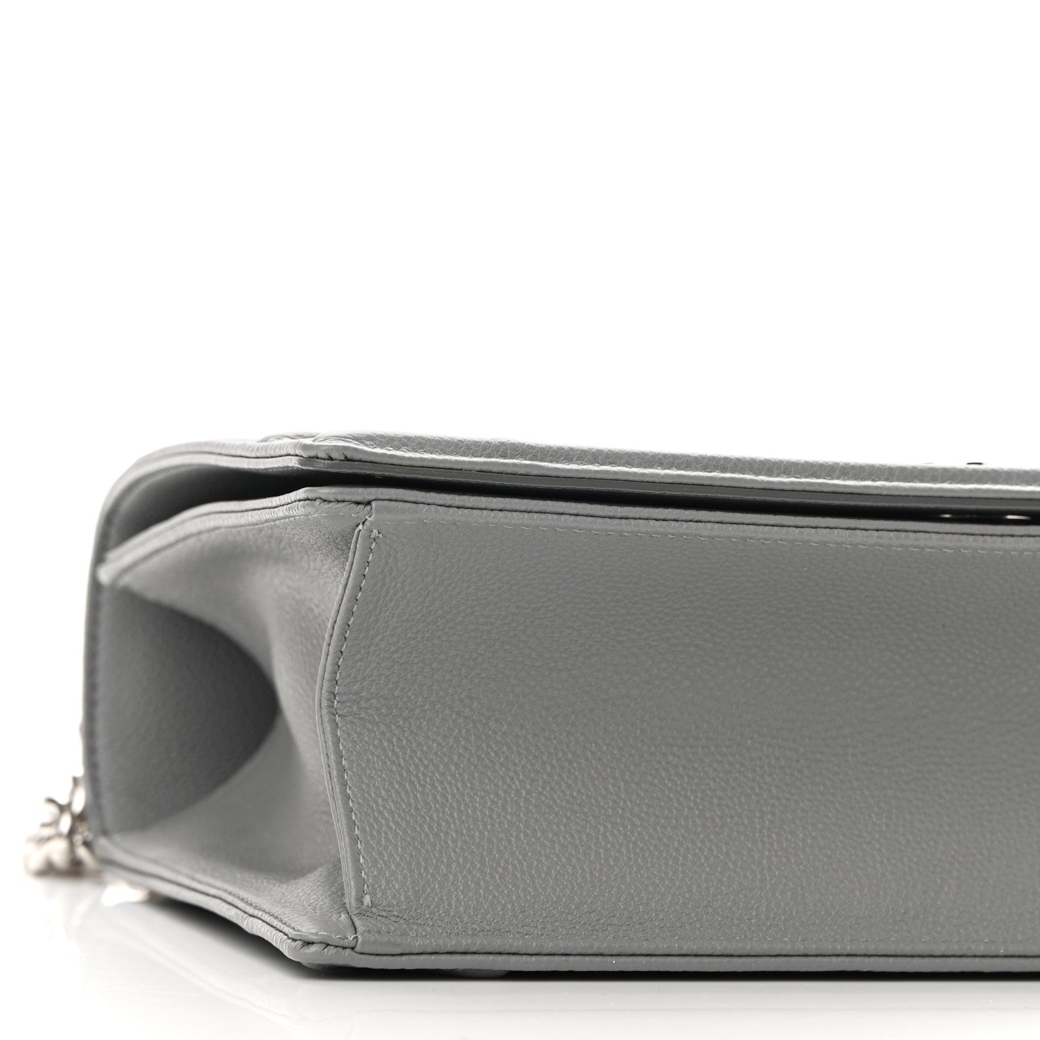 Christian Dior Grained Calfskin Medium Diorama Flap Bag Gris 9 of 11