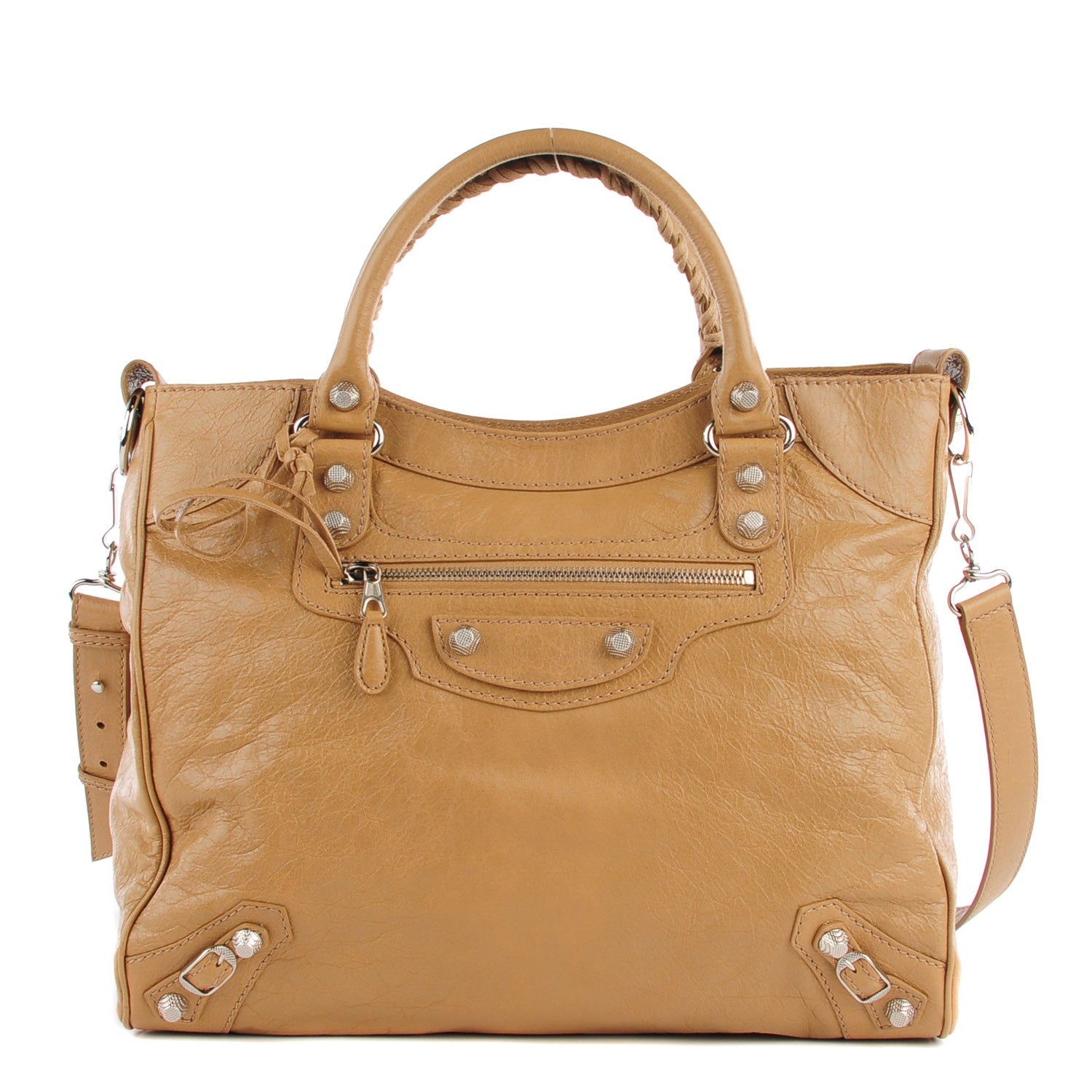 Balenciaga Agneau Giant 12 Silver Hardware Velo Beige Nougatine 1 of 12