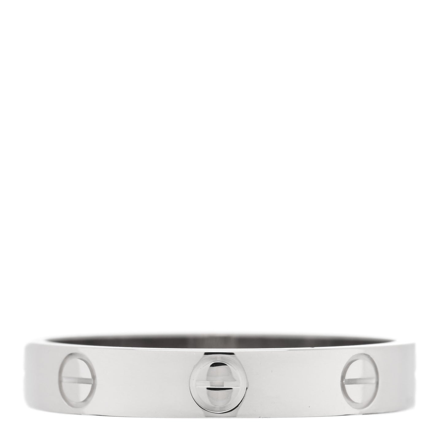 18K White Gold 3.5mm LOVE Wedding Band Ring 59 8.75
