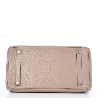 Hermes Taurillon Clemence Birkin 35 Gris Tourterelle 6 of 36