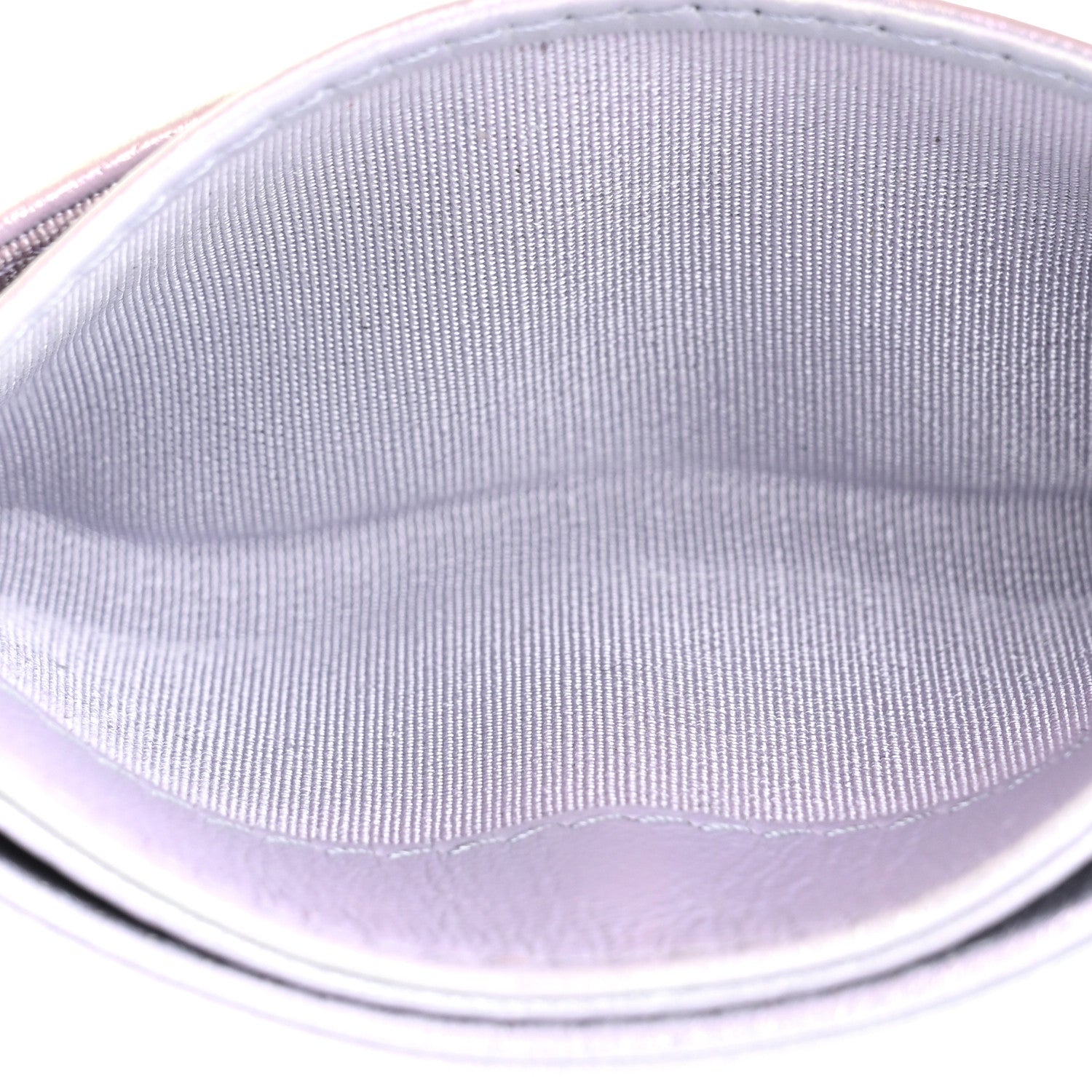 Chanel Iridescent Calfskin Quilted Chanel 19 Card Holder Light Purple 7 of 16