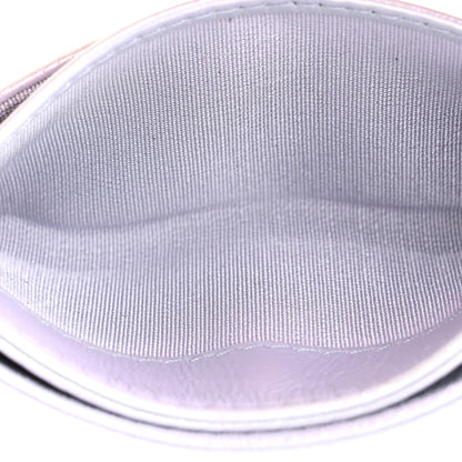 Chanel Iridescent Calfskin Quilted Chanel 19 Card Holder Light Purple 7 of 16