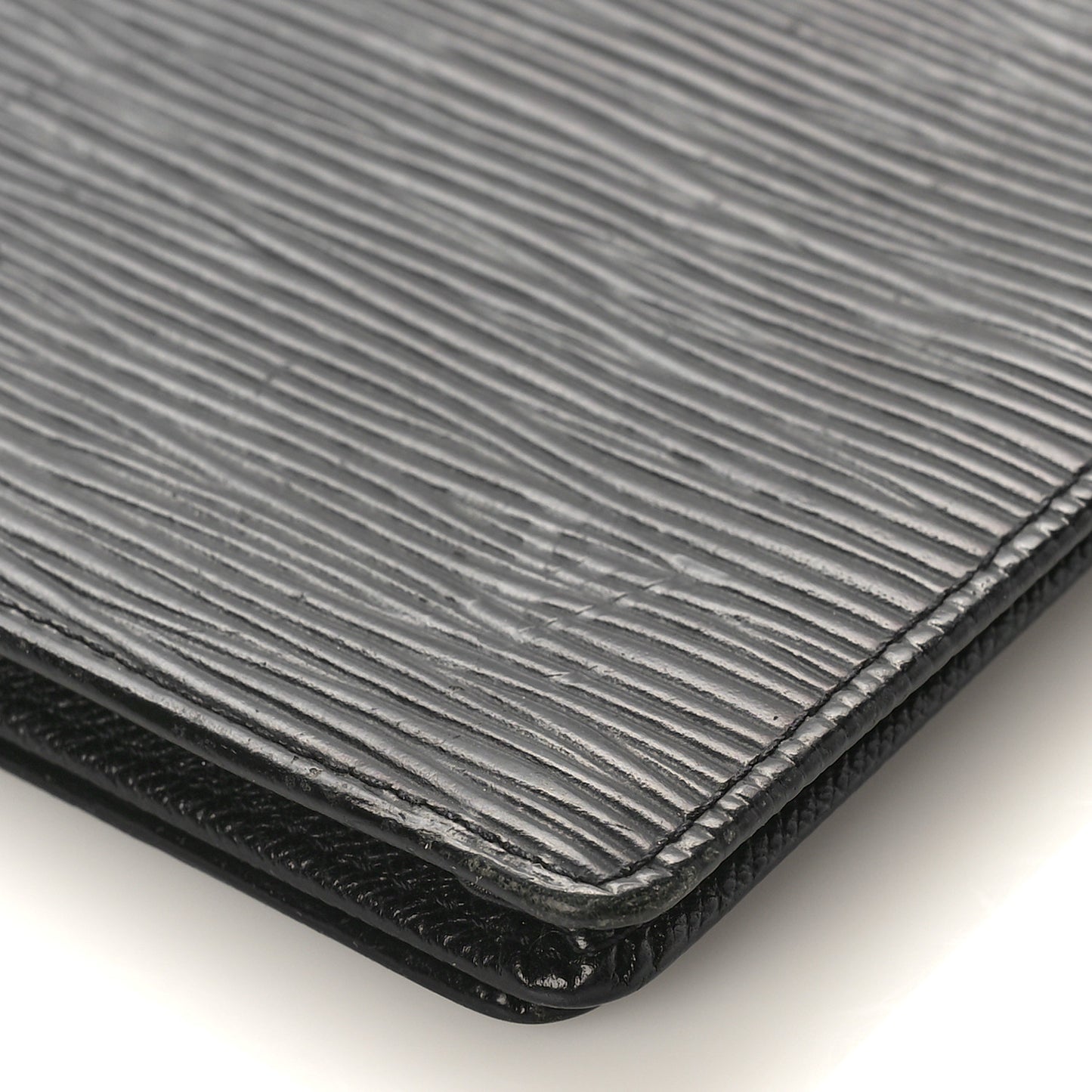 Epi Porte Valeurs Checkbook Wallet Black