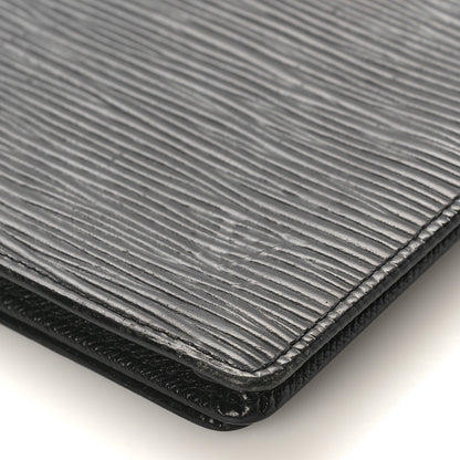Louis Vuitton Epi Porte Valeurs Checkbook Wallet Black 8 of 8