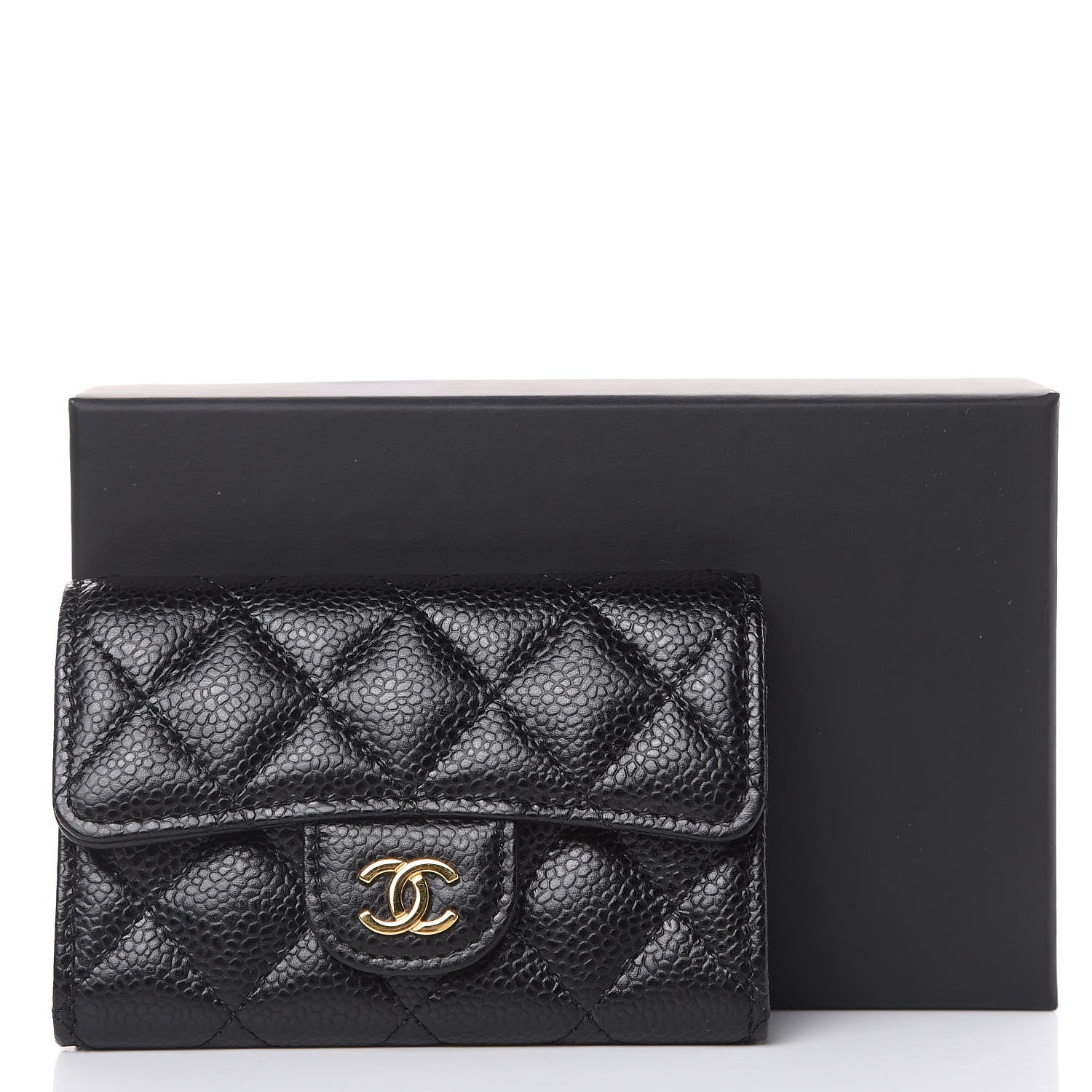 Chanel Caviar Quilted Flap Card Holder Black 9 of 9