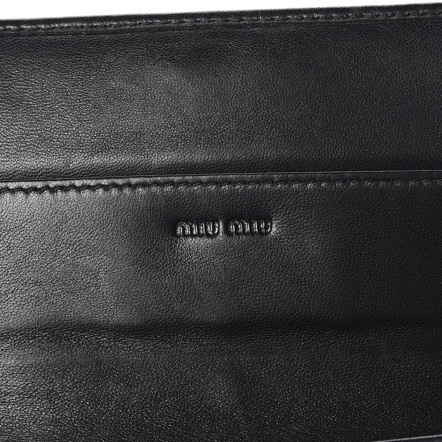 Miu Miu Nappa Matelasse Biker Flap Wallet Viola 8 of 10