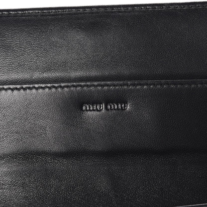 Miu Miu Nappa Matelasse Biker Flap Wallet Viola 8 of 10