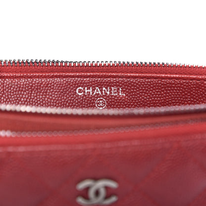 Chanel Iridescent Caviar Quilted Small Clutch With Chain Red 6 of 9