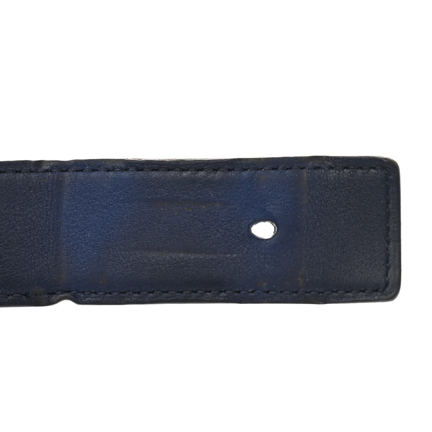 Epsom Swift 32mm Strie H Belt 95 Colvert Bleu Saphir
