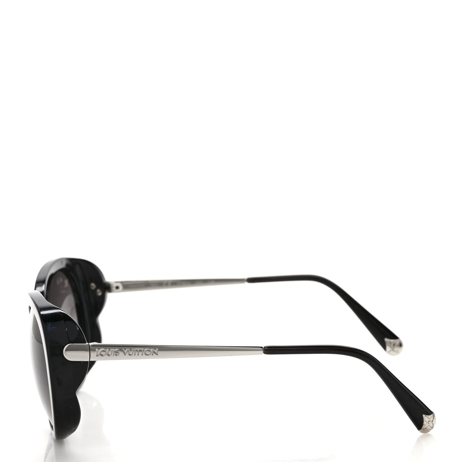 Louis Vuitton Acetate Bluebell Sunglasses Z0693W Black Glitter 3 of 10