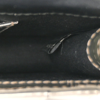 Bulgari Metallic Calfskin Small Serpenti Forever Snake Strap Crossbody Bag Silver 8 of 15