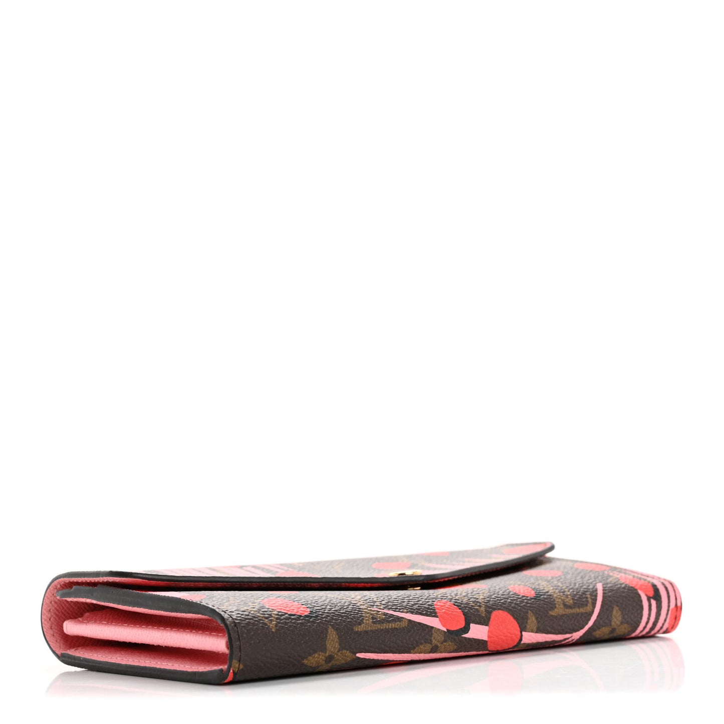 Monogram Jungle Dots Sarah Wallet Sugar Pink Poppy