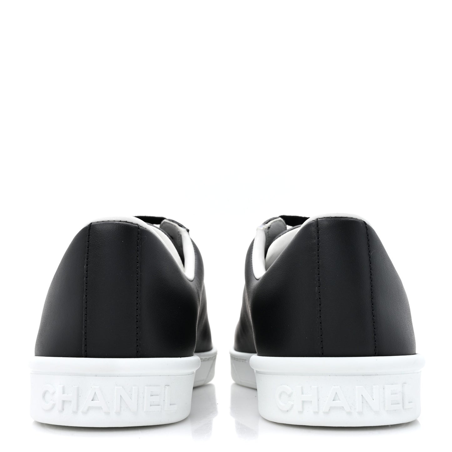 Calfskin CC Womens Sneakers 39 Black