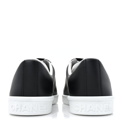 Chanel Calfskin CC Womens Sneakers 39 Black 4 of 9